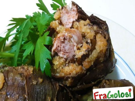 Carciofi Ripieni di Salsiccia e Pancetta