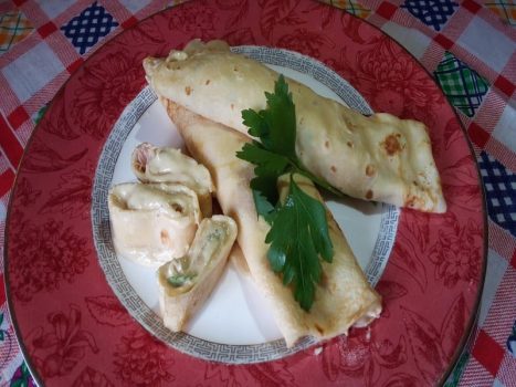 Crepes Fredde alla Spuma di Tonno