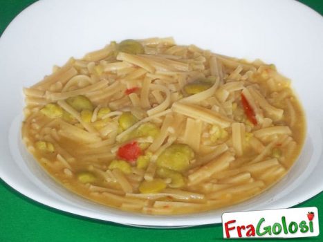 Pasta con le fave fresche