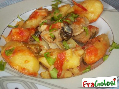 Pesce stocco con le patate alla Messinese