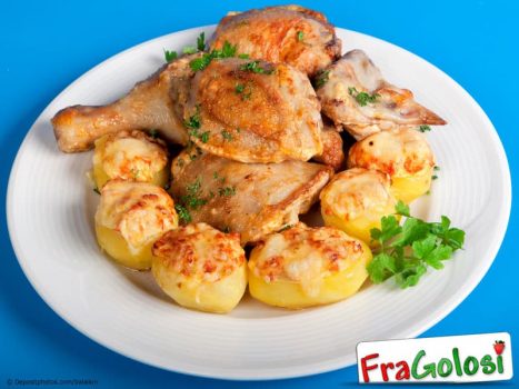 Pollo al forno con patate