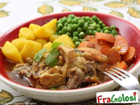 Pollo con i piselli
