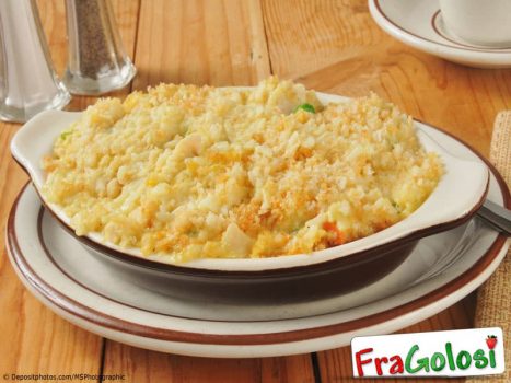 Risotto al forno con pollo e fegatini