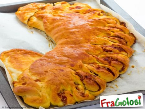 Rotolo di pasta biscotto al prosciutto