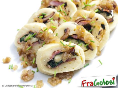 Rotolo di pasta degli gnocchi ripieno