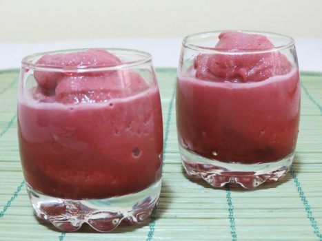 Sorbetto alle Pesche e ai Ribes