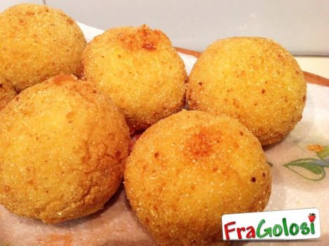 Arancini ai gamberetti