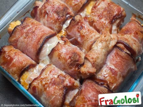 Involtini di tacchino al lardo
