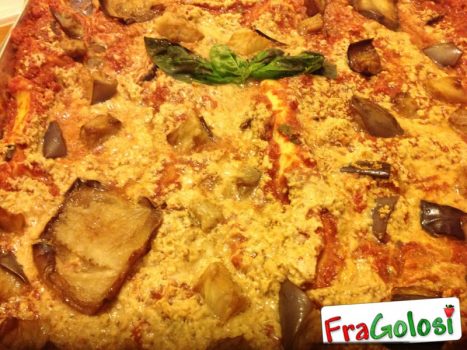 Pasticcio di lasagne melanzane e scamorza