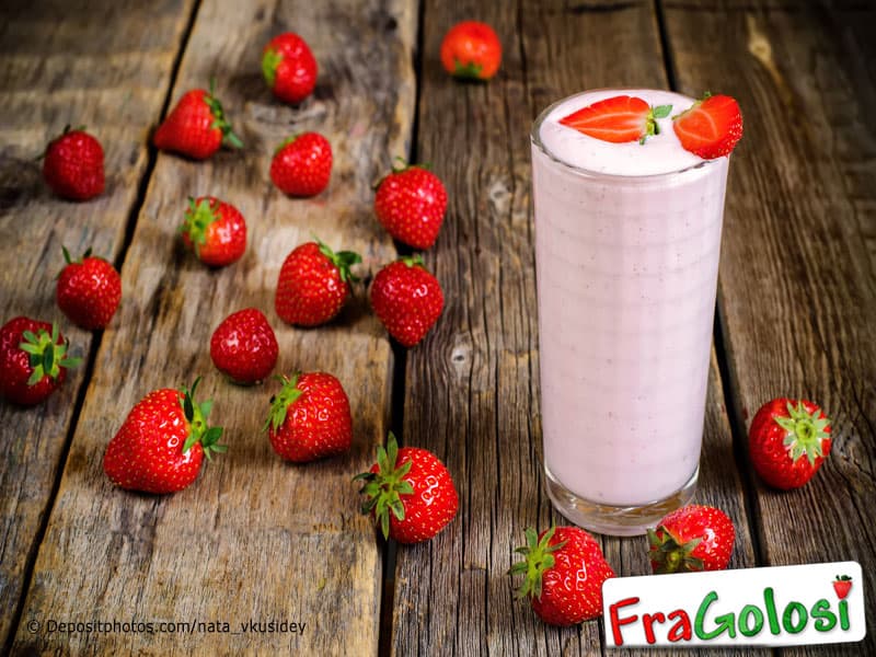 Frullato di latte e fragole