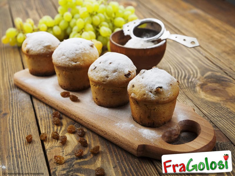 Muffins all'uvetta