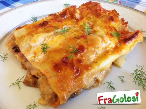 Lasagne, con Pesce Spada e Melanzane