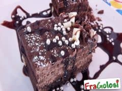 Torta Brownies con Glassa al Cioccolato