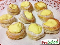 Vol au vent con crema al mascarpone