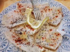 Carpaccio di Pesce Stocco