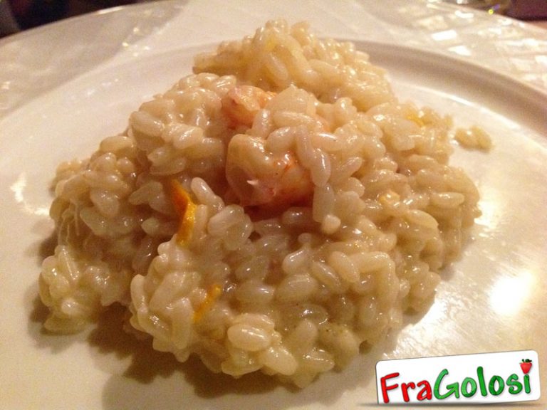 Risotto con Gamberetti al Profumo di Arancia