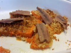 Zucca al Forno con Acciughe