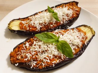 Melanzane ripiene con quinoa