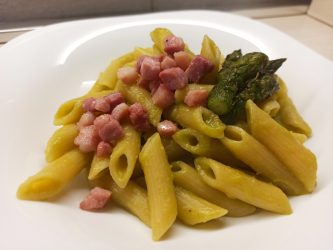 Pasta Asparagi e Pancetta