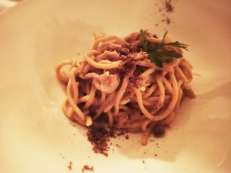 Spaghetti bottarga e limone