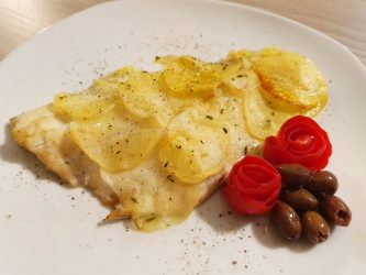 Filetto di dentice in crosta di patate