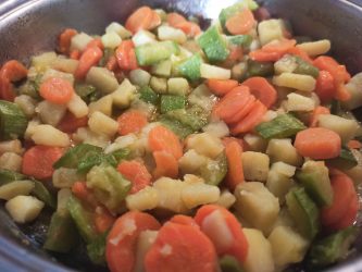 Contorno di verdure in padella