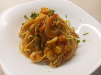Pasta gamberetti e pomodorini