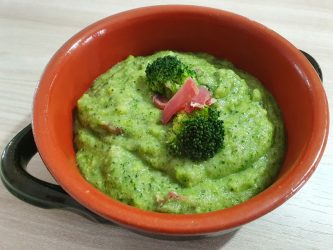 Polenta broccoli e speck