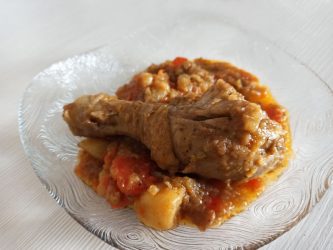 Pollo in umido con verdure