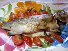 Spigola in padella