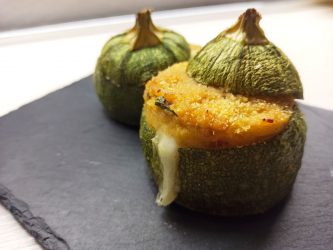 Zucchine rotonde ripiene