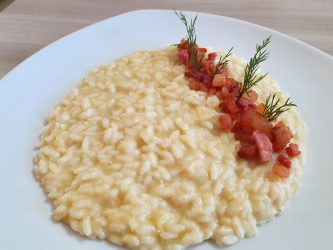 Risotto con guanciale