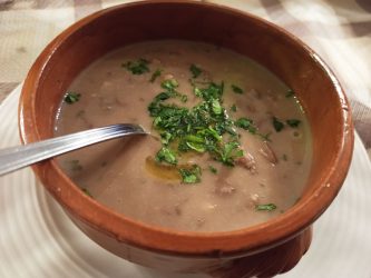 Zuppa di fagioli borlotti