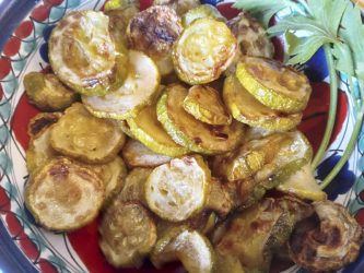 Zucchine fritte in friggitrice ad aria