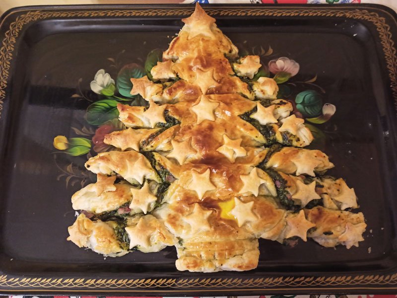 Albero di pasta sfoglia