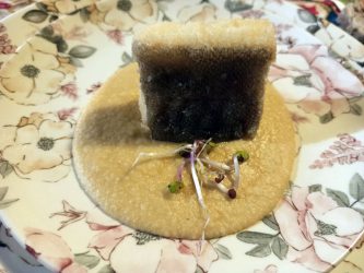 Baccalà mantecato con crema di ceci