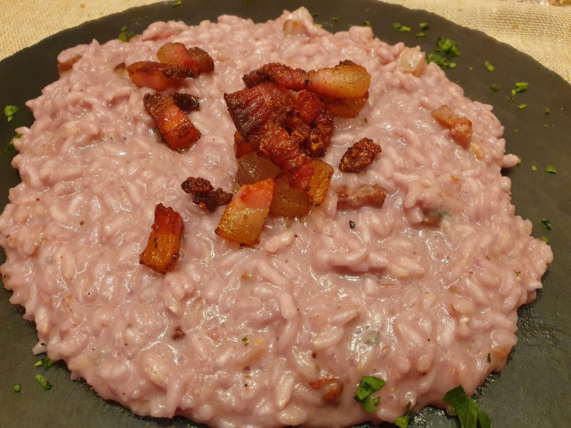 Risotto al cavolo viola