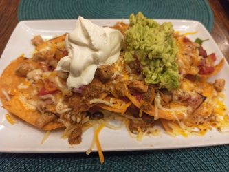 Nachos con pollo