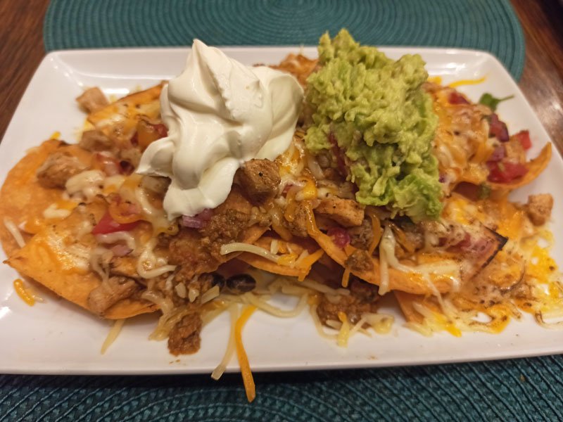 Nachos con pollo