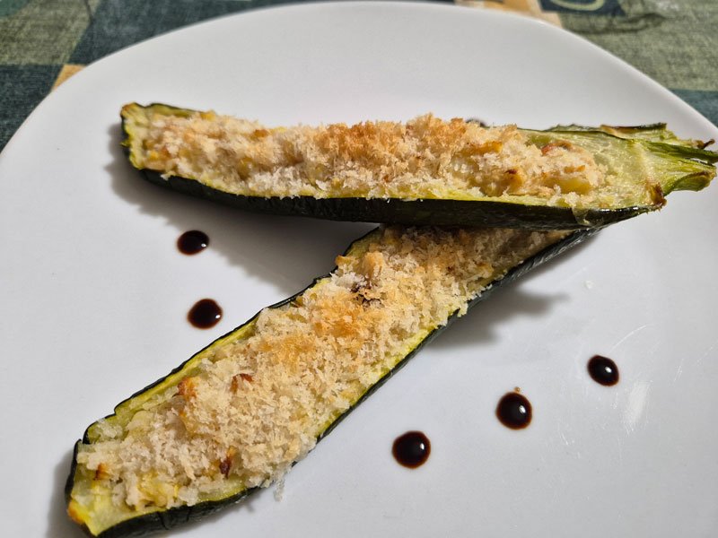 Zucchine ripiene di patate
