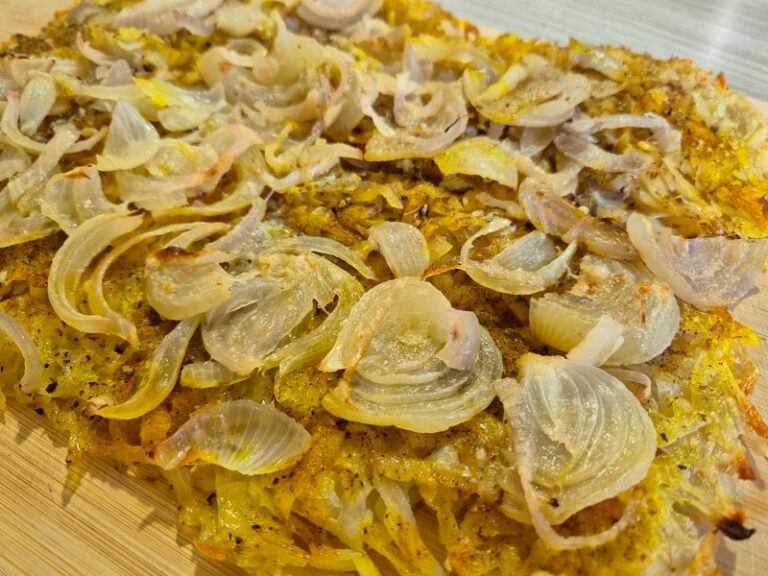 Tortino di patate con tonno e cipolla
