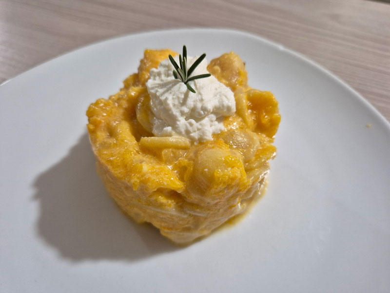 Orecchiette con crema di zucca
