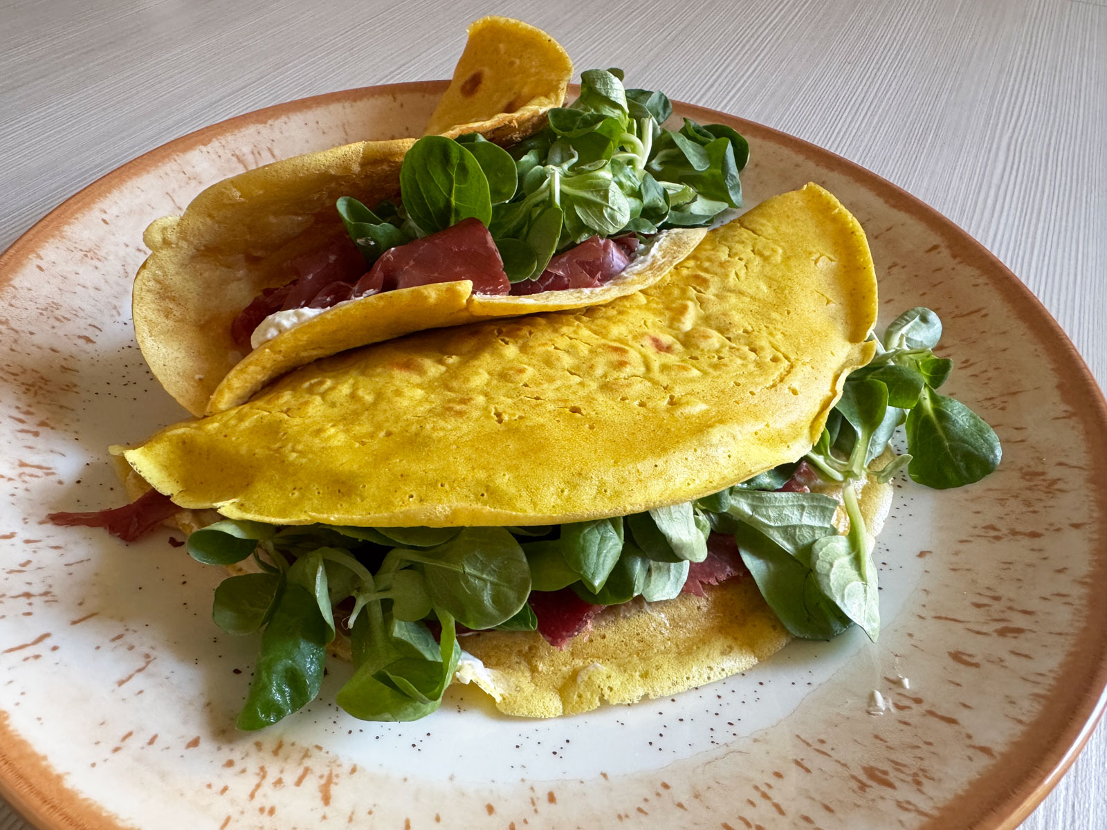 Crepes con farina di ceci