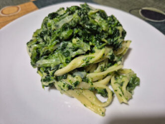 Tagliatelle con spinaci